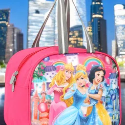 Premium Trendy BARBIE Tiffin Bag 9x10x6 inch For School Office Picnic Waterproof Lunch Bag-image-1