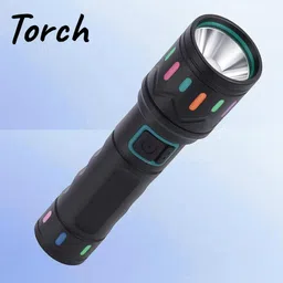 3baan A452 Rechargeable Flashlight | Bright LED Torch for Camping, Travel & Home Torch image 1