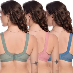 teenplus Pack of 3 Women T-Shirt Non Padded Bra image 2