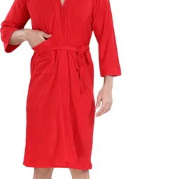 flipkart smartbuy Red XXL Bath Robe-picture-18