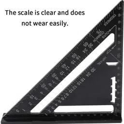 flamingo enterprise Double Side 90 Degree Right Angle Triangle Scale Ruler with Metric Tri-Square image 3