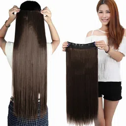 24 inch Natural Brown Extension for Women Girls Hair Extension-image-76