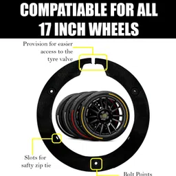 otoroys 17 inch ABS Plastic New Embossed Pattern Wheel Cover 4pc For HONDA_SHINE Bike Fairing Kit image 2