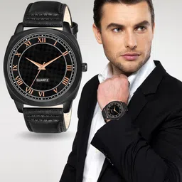 hvh world Luxury Minimalist Series Analog Watch - For Men Black Cubic Designer Printed Dial LR87 image 5