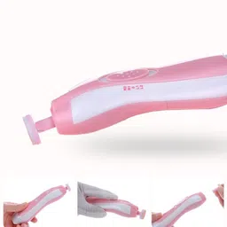 nirva Safe Baby Nail Trimmer, Electric Nail Clipper with Light for Newborn or Infant Toes and Fingernail, Care, Trim and Polish image 3