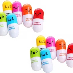 karic Capsule Shape Pen Pack of 12 Ball Pen-picture-14