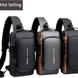life india Small 15 L Laptop Backpack 2025 Fashion Waterproof USB Men CrossBody Sling Bag Anti Theft Chest Shoulder image 4