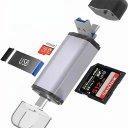 Kay-Joy OTG Card Reader and Hub with Type-C, USB & Micro Ports | Portable OTG Card Reader and Hub with Type-C, USB & Micro Ports | Portable Card Reader-image-51