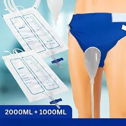 viqehaa Portable Silicone Material with Urine Collection Bag (2000ML+1000ML) Urine Bag-picture-11