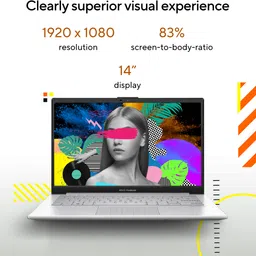 ASUS Vivobook Go 14 AMD Ryzen 5 Quad Core 7520U - (16 GB/512 GB SSD/Windows 11 Home) E1404FA-NK541WS Thin and Light Laptop image 3