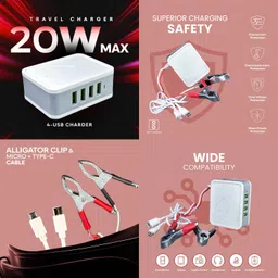 TP TROOPS 20 W 3.1 A SMPS Charger for Mobile image 5