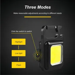 zyrian Led Light with Bottle Opener, Magnetic Base and Folding Mini Flood Lamp 2 hrs Lantern Emergency Light image 4