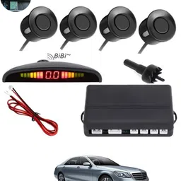 aarsh store Universal 4 Black Reverse Parking Sensor-AF25A592 Universal 4 Black Reverse Parking Sensor-AF25A592 Parking Sensor image 1