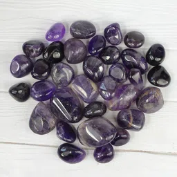 reiki crystal products 100% Natural Crystal New-05-Amethyst Brazilian-Tumble-stone-200gm Regular Asymmetrical Crystal Stone-picture-18