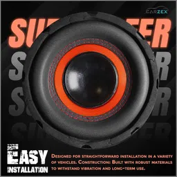 carzex 8 Inch 125w RMS with 500w Peak Power & 4 Layer Copper Coil (1.5 Voice Coil & 120x25 MM) Single Magnet Subwoofer for Cars & Home Theatre, Bass Audio Systems Subwoofer-picture-10