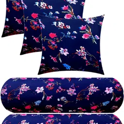 swikon star Microfibre Cushion Pack of 5 Floral-picture-38