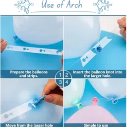 aoes Spider-Man Birthday Balloon Decoration | Blue Black Silver Balloon Garland Kit image 3