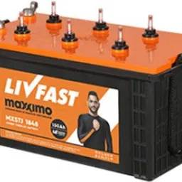 livfast MXSTJ 1848+FC 725 Tubular Inverter Battery image 2