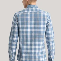 eighteen up Men Slim Fit Checkered Spread Collar Casual Shirt image 2