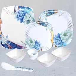 kaku Pack of 23 Melamin Elegant Plate | Premium Dining Set for Home, Kitchen, Parties & Everyday Use Dinner Set image 4