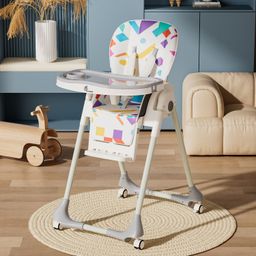 r for rabbit Marshmallow High Chair for Baby, Multiple Recline Position High Chair - White-picture-45