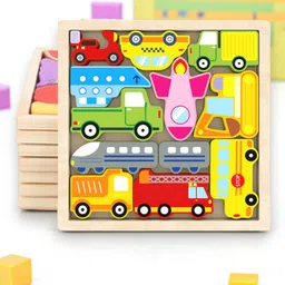 vhd Wooden Vehicle Puzzle Board for Kids – Educational Transport Toy TR91-picture-20
