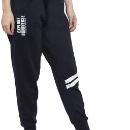 uzarus Women Self Design Blue Track Pants-picture-10