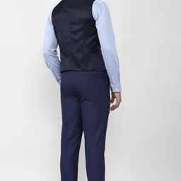 peter england Men Two Piece Suit Textured Suit image 4
