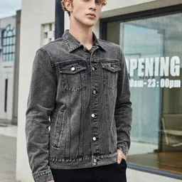 pyc Women Solid Denim Jacket image 3
