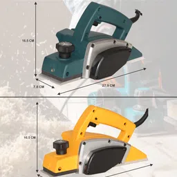 digital craft Electric Planer Machine 82x1MM,Tape 3Mtr,5Inch Hand Planer Wood Planer 1400W Machine of Carpentry Electric Planer Woodworking Machine Corded Planer image 4