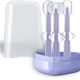 revatakg 3 PCS BABY TRAINING TOOTHBRUSH SET Soft Toothbrush-picture-23