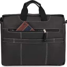 wrogn Men & Women Black Messenger Bag image 4