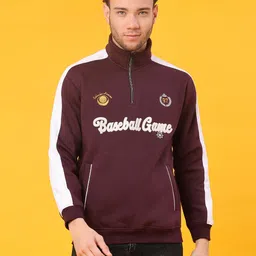 v-mart Men Full Sleeve Color Block Sweatshirt image 2