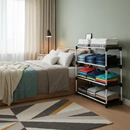 zenvexyo Micro Fiber Collapsible Wardrobe image 3