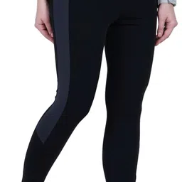 koolest Color Block Women Black, Grey Tights image 5