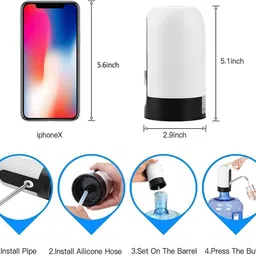 bazaarnest WATER 6L SILVER JAR AK160753 Bottled Water Dispenser image 5