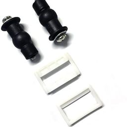 parryware Seat Cover Hinges, Washer & Nuts Set, Durable Finish 40mm (Pack of 6) Clamp Fit Toilet Seat Lid Lock-picture-49