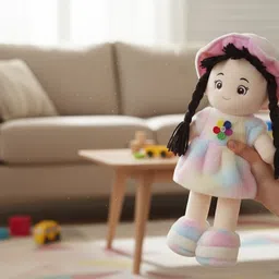 the thoughtful gifts GIRLDOLLRAINBOWMULTI25CM - 15 cm image 4