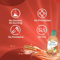 himalaya Active Fresh Miswak Mouthwash 215ml - MISWAK image 4
