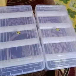 inab Multi-Purpose Plastic Storage Solution – Strong Organizer Case with Lid Multipurpose Jewellery Box, Vanity Box, Organizer Vanity Box image 4