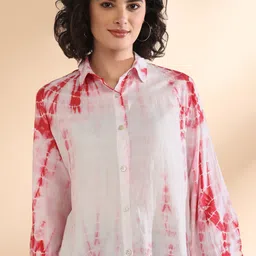 maaesa Women Regular Fit Printed Spread Collar Casual Shirt-picture-35