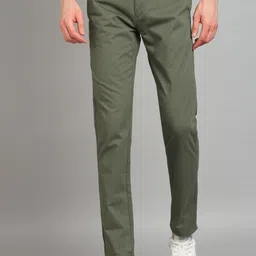 killer Men Slim Fit Dark Green Lycra Blend Trousers-picture-22