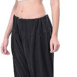 srisaras Wool Blend Solid Women ["Black"] Salwar image 2