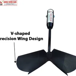 global nature agro Heavy Duty Steel Hand Ridger Tool for Soil Bed Making, Row Formation Garden Tool Kit image 3