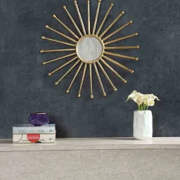 cocovey Gold Aluminium Gothic Decorative Mirror image 1