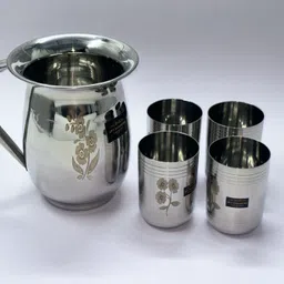 dev industries 1 jug 1500ml 4 glass 250ml Jug Glass Set-picture-24