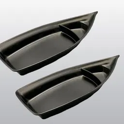 zido (Pack of 2) Exclusive Classical Design Chip-N-Dip Snacks/Appetizer Plate for Multipurpose Use Chip & Dip Tray Serving Set-picture-20