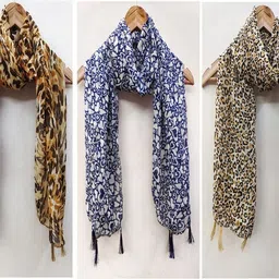 urgen Georgette Floral Print Multicolor Women Dupatta-picture-23