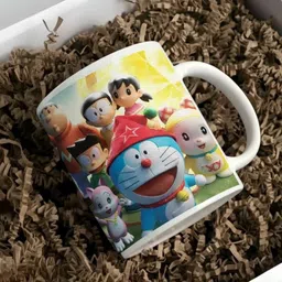 avistra Doraemon Full Team Special gift for Child or Kids on Birthday/ Diwali Ceramic Coffee Mug-picture-25