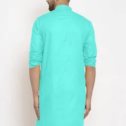 trending rashmi Men Solid Cotton Blend Straight Kurta image 2